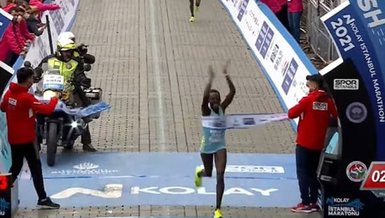 43. İstanbul Maratonu'nun kadınlarda kazananı Kenyalı atlet Sheila Jerotich oldu!
