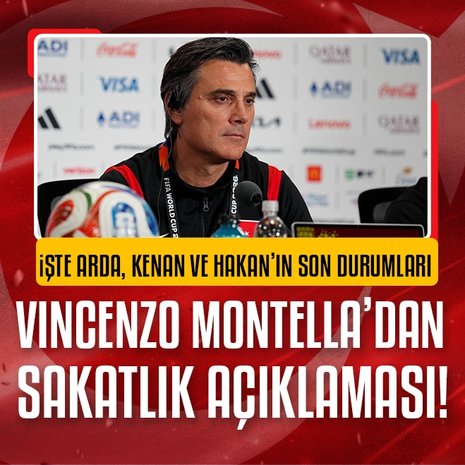 Montella’dan sakatlık açıklaması! Arda, Hakan ve Kenan...