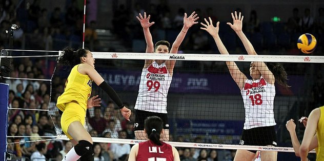 A Milli Kadın Voleybol Takımımız Çin'e 3-0 kaybetti