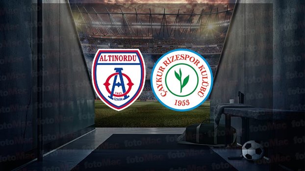 Altınordu - Rizespor maçı ne zaman, saat kaçta ve hangi kanalda canlı yayınlanacak? | TFF 1. Lig