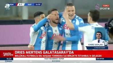 Galatasaray Dries Mertens ve Lucas Torreira'yı aynı uçakta İstanbul'a getiriyor!