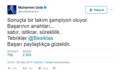 Ünlülerden Beşiktaş mesajları!