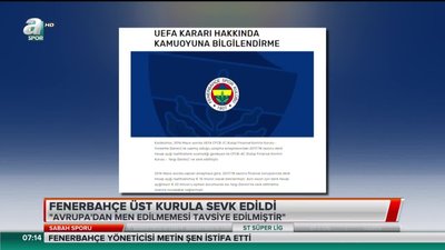 >Fenerbahçe'den UEFA açıklaması