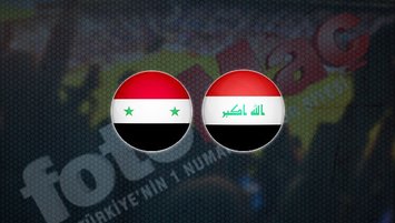 Suriye - Irak maçı saat kaçta?