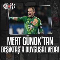 Mert Günok’tan Beşiktaş’a duygusal veda