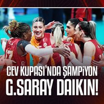 CEV Kupası'nda şampiyon Galatasaray Daikin!