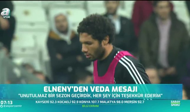 Elneny'den veda etti!