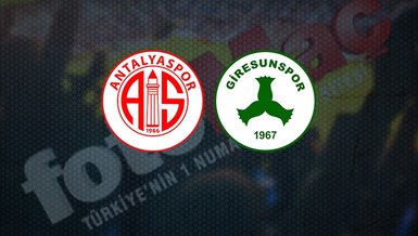 Antalyaspor - Giresunspor maçı CANLI İZLE