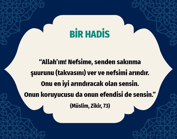 BİR HADİS