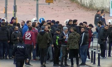 Trabzonsporlu taraftarlar arasında gerginlik çıktı