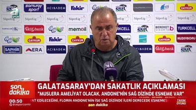 Galatasaray Teknik Direktoru Fatih Terim Muslera Nin Sakatligi Takimi Etkiledi Videosunu Izle