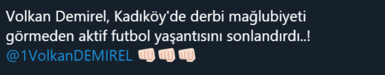 Fenerbahçe’de Volkan Demirel futbolu bıraktı sosyal medya çıldırdı!