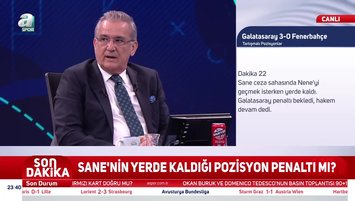 "Sane'nin yerde kaldığı pozisyonda..."