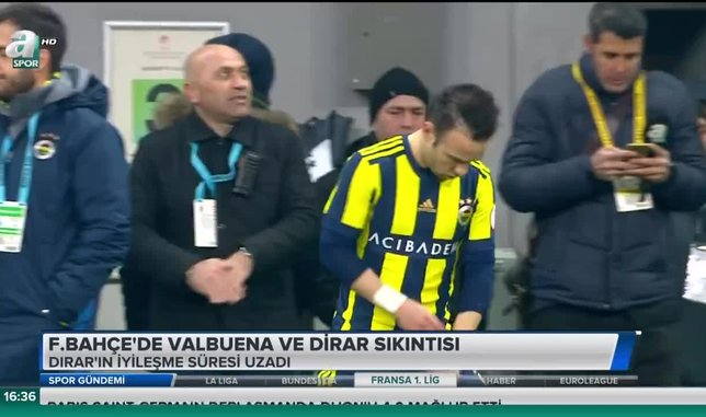 Fenerbahçe'de Valbuena ve Dirar sıkıntısı
