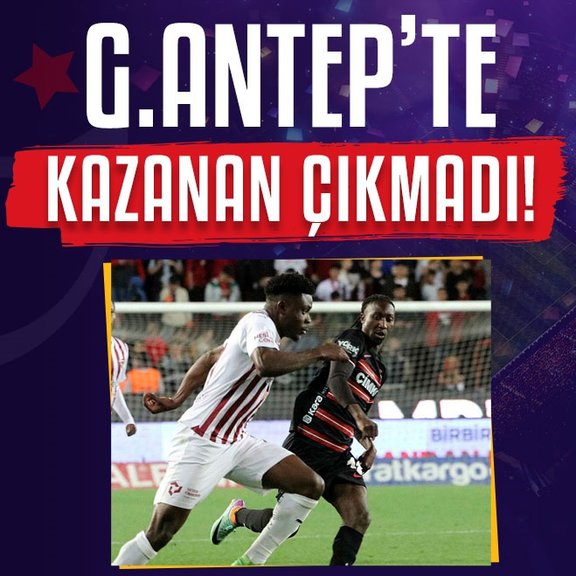 Gaziantep FK 1-1 Hatayspor MAÇ SONUCU - ÖZET