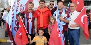 Trabzonspor'a coşkulu karşılama