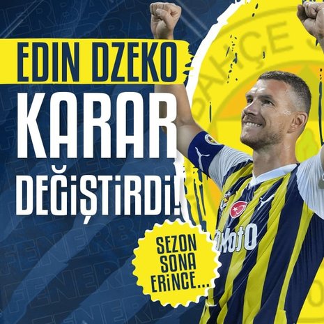 TRANSFER HABERLERİ | Fenerbahçe’de Edin Dzeko’dan flaş karar! Sezon sonu...
