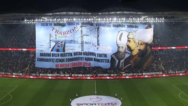 Trabzonspor taraftarından maç öncesi dikkat çeken pankart!