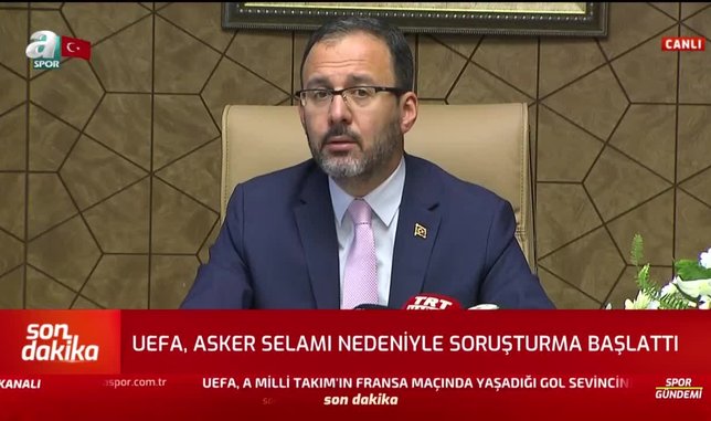 Mehmet Kasapoğlu: UEFA'yı sporun ruhuna uymaya davet ediyorum