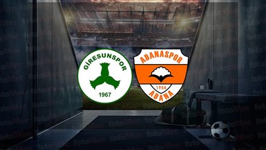 Giresunspor - Adanaspor maçı ne zaman, saat kaçta ve hangi kanalda canlı yayınlanacak? | Trendyol 1. Lig