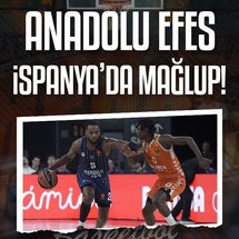 Anadolu Efes İspanya'da Valencia'ya kaybetti!
