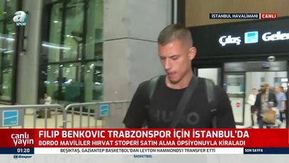 >Filip Benkovic Trabzonspor için İstanbul'da