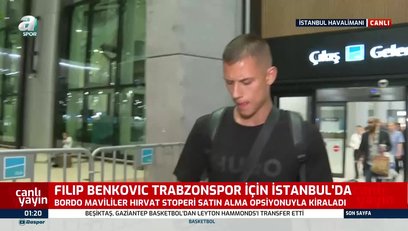 >Filip Benkovic Trabzonspor için İstanbul'da