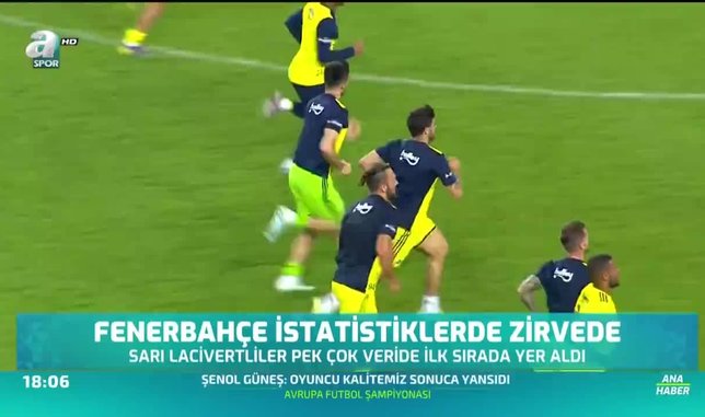 Fenerbahçe istatistiklerde zirvede