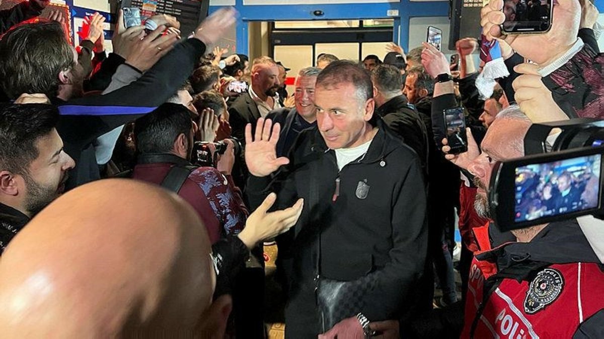 Trabzonspor'a coşkulu karşılama!