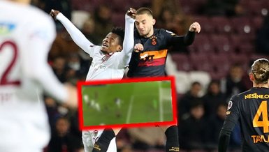 Hatayspor Galatasaray maçında penaltılar peş peşe geldi! Alpaslan Öztürk Diouf'a müdahale yaptı ve...