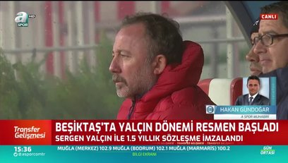 >Beşiktaş'ta Sergen Yalçın dönemi resmen başladı!