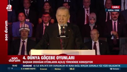 >Başkan Erdoğan 4. Göçebe Oyunları açılış töreninde konuştu