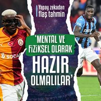 G.Saray-Trabzonspor maçı için flaş tahmin!