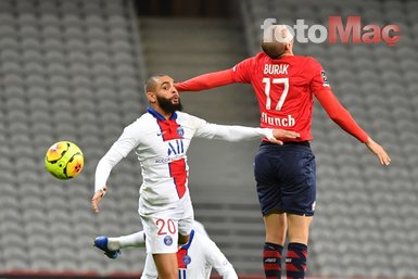 Lille - PSG maçına damga vuran anlar! Burak Yılmaz’dan ’kral’ hareket