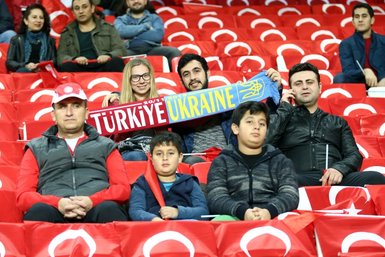 Türkiye - Ukrayna maçından kareler!