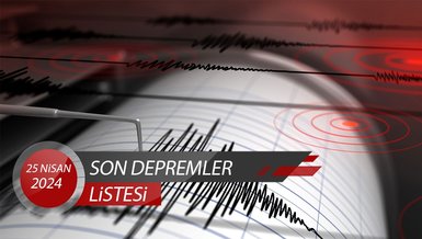 DEPREM SON DAKİKA | 25 Nisan'da meydana gelen depremler! - Artçı depremler ve büyüklükleri...