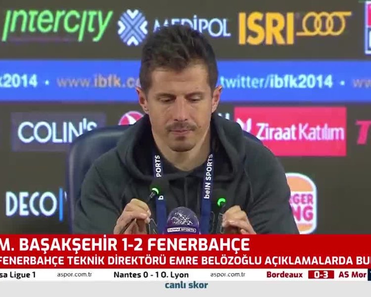 İZLE | Başakşehir Fenerbahçe maçı sonrası Emre Belözoğlu ...