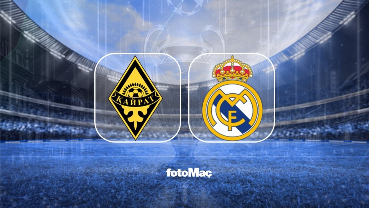 Kairat-Real Madrid maçı canlı izle | Kairat-Real Madrid maçı ne zaman, saat kaçta ve hangi kanalda? (UEFA Şampiyonlar Ligi) Kairat-Real Madrid maçı canlı izle | Kairat-Real Madrid maçı ne zaman, saat kaçta ve hangi kanalda? (UEFA Şampiyonlar Ligi)