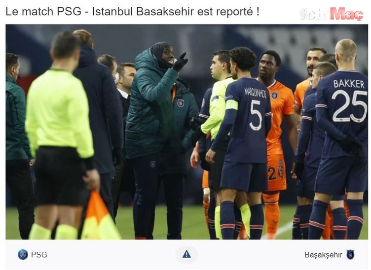 Paris Saint-Germain-Başakşehir maçını Fransız basını böyle gördü! "Dönüm noktası"