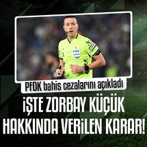 <p>Türkiye Futbol Federasyonu (TFF) Profesyonel Futbol Disiplin Kurulu (PFDK), son dönemde Türk futbol kamuoyunu sarsan bahis skandalı dosyasında kararını açıkladı. Bahis oynadığı tespit edilen hakemlere ilişkin cezalar TFF'nin resmi internet sitesinden duyuruldu.</p>
<p>PFDK'nın kararına göre, Üst Klasman Hakemi Zorbay Küçük, Melih Kurt ve Mertcan Tubay hakkında "incelemenin devamına" karar verildi. Diğer hakemlere ise 8 ila 12 ay arasında hak mahrumiyeti cezaları verildi.</p>
<p><strong>571 HAKEMDEN 371'İNİN BAHİS HESABI VAR</strong></p>
<p>Süreç, TFF Başkanı İbrahim Hacıosmanoğlu'nun geçtiğimiz günlerde yaptığı açıklamayla başlamıştı. Hacıosmanoğlu, Hasan Doğan Milli Takımlar Kamp ve Eğitim Tesisleri'nde düzenlediği basın toplantısında çarpıcı verileri kamuoyuyla paylaşmıştı.</p>
<p>TFF Başkanı, "571 aktif hakemden 371'inin bahis hesabı bulunduğunu, bu hakemlerin 152'sinin aktif olarak bahis oynadığının tespit edildiğini" açıklamıştı.</p>
<p><strong>"BİR HAKEM 18 BİN 227 KEZ BAHİS OYNAMIŞ"</strong></p>
<p>Hacıosmanoğlu, durumun vahametini şu sözlerle dile getirmişti: "Bazı hakemlerin bir seferlik bahis oynadığı tespit edildi. Ancak 10 hakem 10 binin üzerinde bahis yapmış. Bir hakem ise tek başına 18 bin 227 kez bahis oynamış. 42 hakem de 1000'in üzerinde futbol müsabakasında bahis yapmış. Disiplin kurulumuz bugünden itibaren gerekli işlemleri başlattı."</p>
<p>Bu açıklamaların ardından başlatılan soruşturma kapsamında 152 hakem PFDK'ya sevk edilmişti. Bugün açıklanan kararla birlikte soruşturmanın önemli bir kısmı sonuçlanırken bazı hakemler hakkındaki incelemeler sürüyor.</p>
<div class="ContentRelation ftm" data-close-button="true" relation-id="2a04cdc5-d94a-43b9-a2b1-b6a146753ed5" slave-id="1b3d11e3-0146-4bb0-8654-dfa048929060" template="76" title="zorbay-kucuk-suc-duyurusunda-bulundu-iste-ilk-aciklamalari" type="HABER">
<div class="news-similar blue">
<div class="pic-area"><a href="https://www.fotomac.com.tr/futbol/2025/10/30/zorbay-kucuk-suc-duyurusunda-bulundu-iste-ilk-aciklamalari"><img src="https://iaftm.tmgrup.com.tr/721b17/176/105/0/0/800/477?u=https://iftm.tmgrup.com.tr/2025/10/30/zorbay-kucuk-suc-duyurusunda-bulundu-iste-ilk-aciklamalari-1761810673689.jpeg" style="height:105px; width:176px"> </a></div>
<a class="news-title" href="https://www.fotomac.com.tr/futbol/2025/10/30/zorbay-kucuk-suc-duyurusunda-bulundu-iste-ilk-aciklamalari"><span class="title-wrapper"> <span> Zorbay Küçük suç duyurusunda bulundu! </span> <span class="read-more"> <span href="https://www.fotomac.com.tr/futbol/2025/10/30/zorbay-kucuk-suc-duyurusunda-bulundu-iste-ilk-aciklamalari"> Devamını Oku <i class="flatWeb flaticon-next"></i> </span> </span> </span> <span class="next-news"> <span href="https://www.fotomac.com.tr/futbol/2025/10/30/zorbay-kucuk-suc-duyurusunda-bulundu-iste-ilk-aciklamalari"> BUNU DA OKU <i class="flatWeb flaticon-comment"></i> </span> </span> </a></div>
</div>
<p> </p>
<p>Profesyonel Futbol Disiplin Kurulu'nun 31.10.2025 tarih ve 22 sayılı toplantısında almış olduğu kararlar aşağıda belirtilmiştir.</p>
<p> </p>
<p>1- Klasman Yardımcı Hakemi ABDULLAH YALÇINKAYA'nın bahis eylemi nedeniyle FDT'nin 57. maddesi uyarınca eyleminin yoğunluğu da dikkate alınarak takdiren 8 AY HAK MAHRUMİYETİ CEZASI ile cezalandırılmasına,</p>
<p> </p>
<p>2- Klasman Hakemi ABDULLAH MURAT YOLDAŞ'ın bahis eylemi nedeniyle FDT'nin 57. maddesi uyarınca eyleminin yoğunluğu da dikkate alınarak takdiren 10 AY HAK MAHRUMİYETİ CEZASI ile cezalandırılmasına,</p>
<p> </p>
<p>3- Klasman Hakemi ABDULSAMET ŞENOĞLU'nun bahis eylemi nedeniyle FDT'nin 57. maddesi uyarınca eyleminin yoğunluğu da dikkate alınarak takdiren 8 AY HAK MAHRUMİYETİ CEZASI ile cezalandırılmasına,</p>
<p> </p>
<p>4- Klasman Hakemi ABDÜLSELAM KOÇAK'ın bahis eylemi nedeniyle FDT'nin 57. maddesi uyarınca eyleminin yoğunluğu da dikkate alınarak takdiren 12 AY HAK MAHRUMİYETİ CEZASI ile cezalandırılmasına,</p>
<p> </p>
<p>5- Klasman Yardımcı Hakemi ADEM MAZLUM'un bahis eylemi nedeniyle FDT'nin 57. maddesi uyarınca eyleminin yoğunluğu da dikkate alınarak takdiren 10 AY HAK MAHRUMİYETİ CEZASI ile cezalandırılmasına,</p>
<p> </p>
<p>6- Üst Klasman Yardımcı Hakemi AHMET TÜRKEŞ'in bahis eylemi nedeniyle FDT'nin 57. maddesi uyarınca eyleminin yoğunluğu da dikkate alınarak takdiren 8 AY HAK MAHRUMİYETİ CEZASI ile cezalandırılmasına,</p>
<p> </p>
<p>7- Klasman Yardımcı Hakemi AHMET EMRE DEMİRCİ'nin bahis eylemi nedeniyle FDT'nin 57. maddesi uyarınca eyleminin yoğunluğu da dikkate alınarak takdiren 10 AY HAK MAHRUMİYETİ CEZASI ile cezalandırılmasına,</p>
<p> </p>
<p>8- Klasman Yardımcı Hakemi AHMET KIVANÇ KADER'in bahis eylemi nedeniyle FDT'nin 57. maddesi uyarınca eyleminin yoğunluğu da dikkate alınarak takdiren 10 AY HAK MAHRUMİYETİ CEZASI ile cezalandırılmasına,</p>
<p> </p>
<p>9- Klasman Yardımcı Hakemi AHMET TOLGA TOMAR'ın bahis eylemi nedeniyle FDT'nin 57. maddesi uyarınca eyleminin yoğunluğu da dikkate alınarak takdiren 8 AY HAK MAHRUMİYETİ CEZASI ile cezalandırılmasına,</p>
<p> </p>
<p>10- Klasman Hakemi ALİ BİLEN'in bahis eylemi nedeniyle FDT'nin 57. maddesi uyarınca eyleminin yoğunluğu da dikkate alınarak takdiren 10 AY HAK MAHRUMİYETİ CEZASI ile cezalandırılmasına,</p>
<p> </p>
<p>11- Klasman Hakemi ALİ EMİR YOLCU'nun bahis eylemi nedeniyle FDT'nin 57. maddesi uyarınca eyleminin yoğunluğu da dikkate alınarak takdiren 10 AY HAK MAHRUMİYETİ CEZASI ile cezalandırılmasına,</p>
<p> </p>
<p>12- Klasman Yardımcı Hakemi ALİ MERT BEYDE'nin bahis eylemi nedeniyle FDT'nin 57. maddesi uyarınca eyleminin yoğunluğu da dikkate alınarak takdiren 8 AY HAK MAHRUMİYETİ CEZASI ile cezalandırılmasına,</p>
<p> </p>
<p>13- Klasman Hakemi ALİRIZA ALTUNBAKIR'ın bahis eylemi nedeniyle FDT'nin 57. maddesi uyarınca eyleminin yoğunluğu da dikkate alınarak takdiren 12 AY HAK MAHRUMİYETİ CEZASI ile cezalandırılmasına,</p>
<p> </p>
<p>14- Klasman Yardımcı Hakemi ARİF TAŞKIN'ın bahis eylemi nedeniyle FDT'nin 57. maddesi uyarınca eyleminin yoğunluğu da dikkate alınarak takdiren 12 AY HAK MAHRUMİYETİ CEZASI ile cezalandırılmasına,</p>
<p> </p>
<p>15- Klasman Yardımcı Hakemi ATAHAN KANDIR'ın bahis eylemi nedeniyle FDT'nin 57. maddesi uyarınca eyleminin yoğunluğu da dikkate alınarak takdiren 8 AY HAK MAHRUMİYETİ CEZASI ile cezalandırılmasına,</p>
<p> </p>
<p>16- Klasman Yardımcı Hakemi ATAKAN YÜZLÜ'nün bahis eylemi nedeniyle FDT'nin 57. maddesi uyarınca eyleminin yoğunluğu da dikkate alınarak takdiren 10 AY HAK MAHRUMİYETİ CEZASI ile cezalandırılmasına,</p>
<p> </p>
<p>17- Klasman Yardımcı Hakemi AYKUT YILMAZ'ın bahis eylemi nedeniyle FDT'nin 57. maddesi uyarınca eyleminin yoğunluğu da dikkate alınarak takdiren 12 AY HAK MAHRUMİYETİ CEZASI ile cezalandırılmasına,</p>
<p> </p>
<p>18- Üst Klasman Yardımcı Hakemi AZEM ZORLU'nun bahis eylemi nedeniyle FDT'nin 57. maddesi uyarınca eyleminin yoğunluğu da dikkate alınarak takdiren 10 AY HAK MAHRUMİYETİ CEZASI ile cezalandırılmasına,</p>
<p> </p>
<p>19- Klasman Yardımcı Hakemi BARAN KARAMAN'nın bahis eylemi nedeniyle FDT'nin 57. maddesi uyarınca eyleminin yoğunluğu da dikkate alınarak takdiren 10 AY HAK MAHRUMİYETİ CEZASI ile cezalandırılmasına,</p>
<p> </p>
<p>20- Klasman Yardımcı Hakemi BARAN CAN DURMUŞ'un bahis eylemi nedeniyle FDT'nin 57. maddesi uyarınca eyleminin yoğunluğu da dikkate alınarak takdiren 8 AY HAK MAHRUMİYETİ CEZASI ile cezalandırılmasına,</p>
<p> </p>
<p>21- Klasman Yardımcı Hakemi BATUHAN TOPÇU'nun bahis eylemi nedeniyle FDT'nin 57. maddesi uyarınca eyleminin yoğunluğu da dikkate alınarak takdiren 10 AY HAK MAHRUMİYETİ CEZASI ile cezalandırılmasına,</p>
<p> </p>
<p>22- Üst Klasman Yardımcı Hakemi BAYKAL TUNA'nın bahis eylemi nedeniyle FDT'nin 57. maddesi uyarınca eyleminin yoğunluğu da dikkate alınarak takdiren 8 AY HAK MAHRUMİYETİ CEZASI ile cezalandırılmasına,</p>
<p> </p>
<p>23- Klasman Hakemi BEDİRHAN EFEAKDOĞAN'ın bahis eylemi nedeniyle FDT'nin 57. maddesi uyarınca eyleminin yoğunluğu da dikkate alınarak takdiren 8 AY HAK MAHRUMİYETİ CEZASI ile cezalandırılmasına,</p>
<p> </p>
<p>24- Klasman Hakemi BERAT OSMANCIKLI'nın bahis eylemi nedeniyle FDT'nin 57. maddesi uyarınca eyleminin yoğunluğu da dikkate alınarak takdiren 8 AY HAK MAHRUMİYETİ CEZASI ile cezalandırılmasına,</p>
<p> </p>
<p>25- Klasman Hakemi BERK SİPAHİ'nin bahis eylemi nedeniyle FDT'nin 57. maddesi uyarınca eyleminin yoğunluğu da dikkate alınarak takdiren 12 AY HAK MAHRUMİYETİ CEZASI ile cezalandırılmasına,</p>
<p> </p>
<p>26- Klasman Yardımcı Hakemi BERK TEZCAN'ın bahis eylemi nedeniyle FDT'nin 57. maddesi uyarınca eyleminin yoğunluğu da dikkate alınarak takdiren 10 AY HAK MAHRUMİYETİ CEZASI ile cezalandırılmasına,</p>
<p> </p>
<p>27- Klasman Hakemi BERKAN ÇETİN'in bahis eylemi nedeniyle FDT'nin 57. maddesi uyarınca eyleminin yoğunluğu da dikkate alınarak takdiren 10 AY HAK MAHRUMİYETİ CEZASI ile cezalandırılmasına,</p>
<p> </p>
<p>28- Klasman Yardımcı Hakemi BUĞRA DOĞHAN'ın bahis eylemi nedeniyle FDT'nin 57. maddesi uyarınca eyleminin yoğunluğu da dikkate alınarak takdiren 8 AY HAK MAHRUMİYETİ CEZASI ile cezalandırılmasına,</p>
<p> </p>
<p>29- Klasman Hakemi BURAK DOĞRU'nun bahis eylemi nedeniyle FDT'nin 57. maddesi uyarınca eyleminin yoğunluğu da dikkate alınarak takdiren 10 AY HAK MAHRUMİYETİ CEZASI ile cezalandırılmasına,</p>
<p> </p>
<p>30- Klasman Yardımcı Hakemi BURAK YANARDAĞ'ın bahis eylemi nedeniyle FDT'nin 57. maddesi uyarınca eyleminin yoğunluğu da dikkate alınarak takdiren 8 AY HAK MAHRUMİYETİ CEZASI ile cezalandırılmasına,</p>
<p> </p>
<p>31- Klasman Yardımcı Hakemi CEM HARMAN'ın bahis eylemi nedeniyle FDT'nin 57. maddesi uyarınca eyleminin yoğunluğu da dikkate alınarak takdiren 10 AY HAK MAHRUMİYETİ CEZASI ile cezalandırılmasına,</p>
<p> </p>
<p>32- Klasman Hakemi CEYHUN ELMAS'ın bahis eylemi nedeniyle FDT'nin 57. maddesi uyarınca eyleminin yoğunluğu da dikkate alınarak takdiren 12 AY HAK MAHRUMİYETİ CEZASI ile cezalandırılmasına,</p>
<p> </p>
<p>33- Klasman Yardımcı Hakemi CİHAD BUYURGAN'ın bahis eylemi nedeniyle FDT'nin 57. maddesi uyarınca eyleminin yoğunluğu da dikkate alınarak takdiren 12 AY HAK MAHRUMİYETİ CEZASI ile cezalandırılmasına,</p>
<p> </p>
<p>34- Klasman Yardımcı Hakemi CİHAN AHMET GÖRE'nin bahis eylemi nedeniyle FDT'nin 57. maddesi uyarınca eyleminin yoğunluğu da dikkate alınarak takdiren 10 AY HAK MAHRUMİYETİ CEZASI ile cezalandırılmasına,</p>
<p> </p>
<p>35- Klasman Yardımcı Hakemi CİHAT SEVİ'nin bahis eylemi nedeniyle FDT'nin 57. maddesi uyarınca eyleminin yoğunluğu da dikkate alınarak takdiren 10 AY HAK MAHRUMİYETİ CEZASI ile cezalandırılmasına,</p>
<p> </p>
<p>36- Klasman Yardımcı Hakemi COŞKUN YALÇIN'ın bahis eylemi nedeniyle FDT'nin 57. maddesi uyarınca eyleminin yoğunluğu da dikkate alınarak takdiren 8 AY HAK MAHRUMİYETİ CEZASI ile cezalandırılmasına,</p>
<p> </p>
<p>37- Klasman Yardımcı Hakemi ÇAĞRI ATEŞ'in bahis eylemi nedeniyle FDT'nin 57. maddesi uyarınca eyleminin yoğunluğu da dikkate alınarak takdiren 8 AY HAK MAHRUMİYETİ CEZASI ile cezalandırılmasına,</p>
<p> </p>
<p>38- Üst Klasman Hakemi EGEMEN ARTUN'un bahis eylemi nedeniyle FDT'nin 57. maddesi uyarınca eyleminin yoğunluğu da dikkate alınarak takdiren 10 AY HAK MAHRUMİYETİ CEZASI ile cezalandırılmasına,</p>
<p> </p>
<p>39- Klasman Yardımcı Hakemi EMRE KAYA'nın bahis eylemi nedeniyle FDT'nin 57. maddesi uyarınca eyleminin yoğunluğu da dikkate alınarak takdiren 12 AY HAK MAHRUMİYETİ CEZASI ile cezalandırılmasına,</p>
<p> </p>
<p>40- Klasman Yardımcı Hakemi ERAY GÖRGÜN'ün bahis eylemi nedeniyle FDT'nin 57. maddesi uyarınca eyleminin yoğunluğu da dikkate alınarak takdiren 8 AY HAK MAHRUMİYETİ CEZASI ile cezalandırılmasına,</p>
<p> </p>
<p>41- Klasman Yardımcı Hakemi ERDOĞAN SERTAN AKMAN'ın bahis eylemi nedeniyle FDT'nin 57. maddesi uyarınca eyleminin yoğunluğu da dikkate alınarak takdiren 8 AY HAK MAHRUMİYETİ CEZASI ile cezalandırılmasına,</p>
<p> </p>
<p>42- Klasman Hakemi EREN GÖKMEN'in bahis eylemi nedeniyle FDT'nin 57. maddesi uyarınca eyleminin yoğunluğu da dikkate alınarak takdiren 8 AY HAK MAHRUMİYETİ CEZASI ile cezalandırılmasına,</p>
<p> </p>
<p>43- Üst Klasman Yardımcı Hakemi EREN ÖKSÜZLER'in bahis eylemi nedeniyle FDT'nin 57. maddesi uyarınca eyleminin yoğunluğu da dikkate alınarak takdiren 8 AY HAK MAHRUMİYETİ CEZASI ile cezalandırılmasına,</p>
<p> </p>
<p>44- Klasman Yardımcı Hakemi ERKAN ARSLAN'ın bahis eylemi nedeniyle FDT'nin 57. maddesi uyarınca eyleminin yoğunluğu da dikkate alınarak takdiren 12 AY HAK MAHRUMİYETİ CEZASI ile cezalandırılmasına,</p>
<p> </p>
<p>45- Üst Klasman Yardımcı Hakemi EYUP ÖZER'in bahis eylemi nedeniyle FDT'nin 57. maddesi uyarınca eyleminin yoğunluğu da dikkate alınarak takdiren 10 AY HAK MAHRUMİYETİ CEZASI ile cezalandırılmasına,</p>
<p> </p>
<p>46- Üst Klasman Yardımcı Hakemi FARUK YAĞLI'nın bahis eylemi nedeniyle FDT'nin 57. maddesi uyarınca eyleminin yoğunluğu da dikkate alınarak takdiren 10 AY HAK MAHRUMİYETİ CEZASI ile cezalandırılmasına,</p>
<p> </p>
<p>47- Klasman Yardımcı Hakemi FATİH YÜZBAŞI'nın bahis eylemi nedeniyle FDT'nin 57. maddesi uyarınca eyleminin yoğunluğu da dikkate alınarak takdiren 10 AY HAK MAHRUMİYETİ CEZASI ile cezalandırılmasına,</p>
<p> </p>
<p>48- Klasman Yardımcı Hakemi FATİH TİZCİ'nin bahis eylemi nedeniyle FDT'nin 57. maddesi uyarınca eyleminin yoğunluğu da dikkate alınarak takdiren 12 AY HAK MAHRUMİYETİ CEZASI ile cezalandırılmasına,</p>
<p> </p>
<p>49- Klasman Yardımcı Hakemi FURKAN YILDIZ'ın bahis eylemi nedeniyle FDT'nin 57. maddesi uyarınca eyleminin yoğunluğu da dikkate alınarak takdiren 8 AY HAK MAHRUMİYETİ CEZASI ile cezalandırılmasına,</p>
<p> </p>
<p>50- Klasman Yardımcı Hakemi FURKAN ÇIRAKLAR'ın bahis eylemi nedeniyle FDT'nin 57. maddesi uyarınca eyleminin yoğunluğu da dikkate alınarak takdiren 12 AY HAK MAHRUMİYETİ CEZASI ile cezalandırılmasına,</p>
<p> </p>
<p>51- Klasman Yardımcı Hakemi FURKAN KOCAYILDIZ'ın bahis eylemi nedeniyle FDT'nin 57. maddesi uyarınca eyleminin yoğunluğu da dikkate alınarak takdiren 8 AY HAK MAHRUMİYETİ CEZASI ile cezalandırılmasına,</p>
<p> </p>
<p>52- Klasman Yardımcı Hakemi FURKAN GENÇ'in bahis eylemi nedeniyle FDT'nin 57. maddesi uyarınca eyleminin yoğunluğu da dikkate alınarak takdiren 10 AY HAK MAHRUMİYETİ CEZASI ile cezalandırılmasına,</p>
<p> </p>
<p>53- Klasman Yardımcı Hakemi FURKAN ŞEKERCİ'nin bahis eylemi nedeniyle FDT'nin 57. maddesi uyarınca eyleminin yoğunluğu da dikkate alınarak takdiren 12 AY HAK MAHRUMİYETİ CEZASI ile cezalandırılmasına,</p>
<p> </p>
<p>54- Klasman Hakemi GÖKTAN DEMELİ'nin bahis eylemi nedeniyle FDT'nin 57. maddesi uyarınca eyleminin yoğunluğu da dikkate alınarak takdiren 8 AY HAK MAHRUMİYETİ CEZASI ile cezalandırılmasına,</p>
<p> </p>
<p>55- Üst Klasman Yardımcı Hakemi GÖKTUĞ HAZAR EREL'in bahis eylemi nedeniyle FDT'nin 57. maddesi uyarınca eyleminin yoğunluğu da dikkate alınarak takdiren 12 AY HAK MAHRUMİYETİ CEZASI ile cezalandırılmasına,</p>
<p> </p>
<p>56- Klasman Yardımcı Hakemi HAKAN TUNÇ'un bahis eylemi nedeniyle FDT'nin 57. maddesi uyarınca eyleminin yoğunluğu da dikkate alınarak takdiren 12 AY HAK MAHRUMİYETİ CEZASI ile cezalandırılmasına,</p>
<p> </p>
<p>57- Klasman Hakemi HAKAN YURTSEVEN'in bahis eylemi nedeniyle FDT'nin 57. maddesi uyarınca eyleminin yoğunluğu da dikkate alınarak takdiren 8 AY HAK MAHRUMİYETİ CEZASI ile cezalandırılmasına,</p>
<p> </p>
<p>58- Klasman Yardımcı Hakemi HAKAN ERKAN'ın bahis eylemi nedeniyle FDT'nin 57. maddesi uyarınca eyleminin yoğunluğu da dikkate alınarak takdiren 8 AY HAK MAHRUMİYETİ CEZASI ile cezalandırılmasına,</p>
<p> </p>
<p>59- Klasman Yardımcı Hakemi HAKAN ŞAHİN'in bahis eylemi nedeniyle FDT'nin 57. maddesi uyarınca eyleminin yoğunluğu da dikkate alınarak takdiren 10 AY HAK MAHRUMİYETİ CEZASI ile cezalandırılmasına,</p>
<p> </p>
<p>60- Klasman Yardımcı Hakemi HAKAN CAN YILMAZ'ın bahis eylemi nedeniyle FDT'nin 57. maddesi uyarınca eyleminin yoğunluğu da dikkate alınarak takdiren 8 AY HAK MAHRUMİYETİ CEZASI ile cezalandırılmasına,</p>
<p> </p>
<p>61- Klasman Hakemi HALİM KOLANCI'nın bahis eylemi nedeniyle FDT'nin 57. maddesi uyarınca eyleminin yoğunluğu da dikkate alınarak takdiren 8 AY HAK MAHRUMİYETİ CEZASI ile cezalandırılmasına,</p>
<p> </p>
<p>62- Üst Klasman Yardımcı Hakemi HASAN ERDOĞAN'ın bahis eylemi nedeniyle FDT'nin 57. maddesi uyarınca eyleminin yoğunluğu da dikkate alınarak takdiren 8 AY HAK MAHRUMİYETİ CEZASI ile cezalandırılmasına,</p>
<p> </p>
<p>63- Klasman Hakemi HİKMET AYBERK HAN TİRYAKİ'nin bahis eylemi nedeniyle FDT'nin 57. maddesi uyarınca eyleminin yoğunluğu da dikkate alınarak takdiren 10 AY HAK MAHRUMİYETİ CEZASI ile cezalandırılmasına,</p>
<p> </p>
<p>64- Klasman Yardımcı Hakemi HÜSEYİN SAĞLIK'ın bahis eylemi nedeniyle FDT'nin 57. maddesi uyarınca eyleminin yoğunluğu da dikkate alınarak takdiren 8 AY HAK MAHRUMİYETİ CEZASI ile cezalandırılmasına,</p>
<p> </p>
<p>65- Klasman Yardımcı Hakemi İBRAHİM BAYRAM'ın bahis eylemi nedeniyle FDT'nin 57. maddesi uyarınca eyleminin yoğunluğu da dikkate alınarak takdiren 8 AY HAK MAHRUMİYETİ CEZASI ile cezalandırılmasına,</p>
<p> </p>
<p>66- Klasman Yardımcı Hakemi İBRAHİM ALAKA'nın bahis eylemi nedeniyle FDT'nin 57. maddesi uyarınca eyleminin yoğunluğu da dikkate alınarak takdiren 10 AY HAK MAHRUMİYETİ CEZASI ile cezalandırılmasına,</p>
<p> </p>
<p>67- Klasman Yardımcı Hakemi İBRAHİM ZENGİN'in bahis eylemi nedeniyle FDT'nin 57. maddesi uyarınca eyleminin yoğunluğu da dikkate alınarak takdiren 10 AY HAK MAHRUMİYETİ CEZASI ile cezalandırılmasına,</p>
<p> </p>
<p>68- Klasman Yardımcı Hakemi İLYAS SAMET YELEN'in bahis eylemi nedeniyle FDT'nin 57. maddesi uyarınca eyleminin yoğunluğu da dikkate alınarak takdiren 8 AY HAK MAHRUMİYETİ CEZASI ile cezalandırılmasına,</p>
<p> </p>
<p>69- Klasman Yardımcı Hakemi KEREM YILDIZ'ın bahis eylemi nedeniyle FDT'nin 57. maddesi uyarınca eyleminin yoğunluğu da dikkate alınarak takdiren 8 AY HAK MAHRUMİYETİ CEZASI ile cezalandırılmasına,</p>
<p> </p>
<p>70- Üst Klasman Yardımcı Hakemi MEHMET AKINCIK'ın bahis eylemi nedeniyle FDT'nin 57. maddesi uyarınca eyleminin yoğunluğu da dikkate alınarak takdiren 8 AY HAK MAHRUMİYETİ CEZASI ile cezalandırılmasına,</p>
<p> </p>
<p>71- Üst Klasman Hakemi MEHMET ALİ ÖZER'in bahis eylemi nedeniyle FDT'nin 57. maddesi uyarınca eyleminin yoğunluğu da dikkate alınarak takdiren 8 AY HAK MAHRUMİYETİ CEZASI ile cezalandırılmasına,</p>
<p> </p>
<p>72- Klasman Yardımcı Hakemi MEHMET ALİ YILMAZ'ın bahis eylemi nedeniyle FDT'nin 57. maddesi uyarınca eyleminin yoğunluğu da dikkate alınarak takdiren 12 AY HAK MAHRUMİYETİ CEZASI ile cezalandırılmasına,</p>
<p> </p>
<p>73- Klasman Hakemi MEHMET ALPEREN GÜÇYETMEZ'in bahis eylemi nedeniyle FDT'nin 57. maddesi uyarınca eyleminin yoğunluğu da dikkate alınarak takdiren 8 AY HAK MAHRUMİYETİ CEZASI ile cezalandırılmasına,</p>
<p> </p>
<p>74- Klasman Hakemi MEHMET CAN KOÇ'un bahis eylemi nedeniyle FDT'nin 57. maddesi uyarınca eyleminin yoğunluğu da dikkate alınarak takdiren 10 AY HAK MAHRUMİYETİ CEZASI ile cezalandırılmasına,</p>
<p> </p>
<p>75- Üst Klasman Yardımcı Hakemi MEHMET SIRAÇ AKPINAR'ın bahis eylemi nedeniyle FDT'nin 57. maddesi uyarınca eyleminin yoğunluğu da dikkate alınarak takdiren 10 AY HAK MAHRUMİYETİ CEZASI ile cezalandırılmasına,</p>
<p> </p>
<p>76- Üst Klasman Hakemi MELİH KURT hakkında, bahis eylemi nedeniyle FDT'nin 57. maddesi uyarınca incelemenin devamına,</p>
<p> </p>
<p>77- Klasman Yardımcı Hakemi MELİH ESER'in bahis eylemi nedeniyle FDT'nin 57. maddesi uyarınca eyleminin yoğunluğu da dikkate alınarak takdiren 8 AY HAK MAHRUMİYETİ CEZASI ile cezalandırılmasına, (oyçokluğu)</p>
<p> </p>
<p>78- Klasman Yardımcı Hakemi MELİH SAYIN'ın bahis eylemi nedeniyle FDT'nin 57. maddesi uyarınca eyleminin yoğunluğu da dikkate alınarak takdiren 8 AY HAK MAHRUMİYETİ CEZASI ile cezalandırılmasına,</p>
<p> </p>
<p>79- Klasman Yardımcı Hakemi RECEP GÜNEŞ'in bahis eylemi nedeniyle FDT'nin 57. maddesi uyarınca eyleminin yoğunluğu da dikkate alınarak takdiren 10 AY HAK MAHRUMİYETİ CEZASI ile cezalandırılmasına,</p>
<p> </p>
<p>80- Klasman Yardımcı Hakemi MERDANİ MERT GÖLGEÇEN'in bahis eylemi nedeniyle FDT'nin 57. maddesi uyarınca eyleminin yoğunluğu da dikkate alınarak takdiren 10 AY HAK MAHRUMİYETİ CEZASI ile cezalandırılmasına,</p>
<p> </p>
<p>81- Klasman Yardımcı Hakemi MERT ÖZTÜRK'ün bahis eylemi nedeniyle FDT'nin 57. maddesi uyarınca eyleminin yoğunluğu da dikkate alınarak takdiren 10 AY HAK MAHRUMİYETİ CEZASI ile cezalandırılmasına,</p>
<p> </p>
<p>82- Klasman Yardımcı Hakemi MERT BAYKAL'ın bahis eylemi nedeniyle FDT'nin 57. maddesi uyarınca eyleminin yoğunluğu da dikkate alınarak takdiren 8 AY HAK MAHRUMİYETİ CEZASI ile cezalandırılmasına,</p>
<p> </p>
<p>83- Klasman Yardımcı Hakemi MERT ŞAHİN'in bahis eylemi nedeniyle FDT'nin 57. maddesi uyarınca eyleminin yoğunluğu da dikkate alınarak takdiren 10 AY HAK MAHRUMİYETİ CEZASI ile cezalandırılmasına,</p>
<p> </p>
<p>84- Klasman Yardımcı Hakemi MERTCAN TEZCAN'ın bahis eylemi nedeniyle FDT'nin 57. maddesi uyarınca eyleminin yoğunluğu da dikkate alınarak takdiren 10 AY HAK MAHRUMİYETİ CEZASI ile cezalandırılmasına,</p>
<p> </p>
<p>85- Klasman Hakemi MERTCAN ERÖLMEZ'in bahis eylemi nedeniyle FDT'nin 57. maddesi uyarınca eyleminin yoğunluğu da dikkate alınarak takdiren 10 AY HAK MAHRUMİYETİ CEZASI ile cezalandırılmasına,</p>
<p> </p>
<p>86- Klasman Hakemi MERTCAN TUBAY hakkında, bahis eylemi nedeniyle FDT'nin 57. maddesi uyarınca incelemenin devamına,</p>
<p> </p>
<p>87- Klasman Yardımcı Hakemi METİN YALÇIN'ın bahis eylemi nedeniyle FDT'nin 57. maddesi uyarınca eyleminin yoğunluğu da dikkate alınarak takdiren 12 AY HAK MAHRUMİYETİ CEZASI ile cezalandırılmasına,</p>
<p> </p>
<p>88- Klasman Hakemi MİRAÇ YILDIRIM'ın bahis eylemi nedeniyle FDT'nin 57. maddesi uyarınca eyleminin yoğunluğu da dikkate alınarak takdiren 12 AY HAK MAHRUMİYETİ CEZASI ile cezalandırılmasına,</p>
<p> </p>
<p>89- Klasman Hakemi MUAMMER SARIDAĞ'ın bahis eylemi nedeniyle FDT'nin 57. maddesi uyarınca eyleminin yoğunluğu da dikkate alınarak takdiren 12 AY HAK MAHRUMİYETİ CEZASI ile cezalandırılmasına,</p>
<p> </p>
<p>90- Klasman Hakemi MUHAMMED BURAK TUFAN'ın bahis eylemi nedeniyle FDT'nin 57. maddesi uyarınca eyleminin yoğunluğu da dikkate alınarak takdiren 8 AY HAK MAHRUMİYETİ CEZASI ile cezalandırılmasına,</p>
<p> </p>
<p>91- Klasman Hakemi MUHAMMED MEHMETCAN SÖYLEMEZ'in bahis eylemi nedeniyle FDT'nin 57. maddesi uyarınca eyleminin yoğunluğu da dikkate alınarak takdiren 8 AY HAK MAHRUMİYETİ CEZASI ile cezalandırılmasına,</p>
<p> </p>
<p>92- Üst Klasman Hakemi MUHAMMED SELİM ÖZBEK'in bahis eylemi nedeniyle FDT'nin 57. maddesi uyarınca eyleminin yoğunluğu da dikkate alınarak takdiren 8 AY HAK MAHRUMİYETİ CEZASI ile cezalandırılmasına,</p>
<p> </p>
<p>93- Klasman Hakemi MUHAMMED SEYDA DEMİREL'in bahis eylemi nedeniyle FDT'nin 57. maddesi uyarınca eyleminin yoğunluğu da dikkate alınarak takdiren 8 AY HAK MAHRUMİYETİ CEZASI ile cezalandırılmasına,</p>
<p> </p>
<p>94- Klasman Yardımcı Hakemi MUHAMMET CAFER ALGÜL'ün bahis eylemi nedeniyle FDT'nin 57. maddesi uyarınca eyleminin yoğunluğu da dikkate alınarak takdiren 12 AY HAK MAHRUMİYETİ CEZASI ile cezalandırılmasına,</p>
<p> </p>
<p>95- Klasman Yardımcı Hakemi MUHAMMET MAHMUT DELİMAZI'nın bahis eylemi nedeniyle FDT'nin 57. maddesi uyarınca eyleminin yoğunluğu da dikkate alınarak takdiren 8 AY HAK MAHRUMİYETİ CEZASI ile cezalandırılmasına,</p>
<p> </p>
<p>96- Klasman Yardımcı Hakemi MUSTAFA ÖZEL'in bahis eylemi nedeniyle FDT'nin 57. maddesi uyarınca eyleminin yoğunluğu da dikkate alınarak takdiren 12 AY HAK MAHRUMİYETİ CEZASI ile cezalandırılmasına,</p>
<p> </p>
<p>97- Klasman Yardımcı Hakemi MUSTAFA SERT'in bahis eylemi nedeniyle FDT'nin 57. maddesi uyarınca eyleminin yoğunluğu da dikkate alınarak takdiren 10 AY HAK MAHRUMİYETİ CEZASI ile cezalandırılmasına,</p>
<p> </p>
<p>98- Klasman Yardımcı Hakemi MUSTAFA BOYLU'nun bahis eylemi nedeniyle FDT'nin 57. maddesi uyarınca eyleminin yoğunluğu da dikkate alınarak takdiren 8 AY HAK MAHRUMİYETİ CEZASI ile cezalandırılmasına,</p>
<p> </p>
<p>99- Klasman Yardımcı Hakemi MUSTAFA BAŞOL SORGUNLU'nun bahis eylemi nedeniyle FDT'nin 57. maddesi uyarınca eyleminin yoğunluğu da dikkate alınarak takdiren 8 AY HAK MAHRUMİYETİ CEZASI ile cezalandırılmasına,</p>
<p> </p>
<p>100- Klasman Yardımcı Hakemi MUSTAFA SONER YÜCE'nin bahis eylemi nedeniyle FDT'nin 57. maddesi uyarınca eyleminin yoğunluğu da dikkate alınarak takdiren 8 AY HAK MAHRUMİYETİ CEZASI ile cezalandırılmasına,</p>
<p> </p>
<p>101- Klasman Yardımcı Hakemi MÜCAHİT DEĞERMENCİ'nin bahis eylemi nedeniyle FDT'nin 57. maddesi uyarınca eyleminin yoğunluğu da dikkate alınarak takdiren 10 AY HAK MAHRUMİYETİ CEZASI ile cezalandırılmasına,</p>
<p> </p>
<p>102- Klasman Yardımcı Hakemi NECMİ AKINCI'nın bahis eylemi nedeniyle FDT'nin 57. maddesi uyarınca eyleminin yoğunluğu da dikkate alınarak takdiren 12 AY HAK MAHRUMİYETİ CEZASI ile cezalandırılmasına,</p>
<p> </p>
<p>103- Klasman Hakemi NEVZAT OKAT'ın bahis eylemi nedeniyle FDT'nin 57. maddesi uyarınca eyleminin yoğunluğu da dikkate alınarak takdiren 10 AY HAK MAHRUMİYETİ CEZASI ile cezalandırılmasına,</p>
<p> </p>
<p>104- Klasman Yardımcı Hakemi NURİ MİSKİ'nin bahis eylemi nedeniyle FDT'nin 57. maddesi uyarınca eyleminin yoğunluğu da dikkate alınarak takdiren 8 AY HAK MAHRUMİYETİ CEZASI ile cezalandırılmasına,</p>
<p> </p>
<p>105- Klasman Yardımcı Hakemi NURULLAH BAYRAM'ın bahis eylemi nedeniyle FDT'nin 57. maddesi uyarınca eyleminin yoğunluğu da dikkate alınarak takdiren 10 AY HAK MAHRUMİYETİ CEZASI ile cezalandırılmasına,</p>
<p> </p>
<p>106- Klasman Hakemi NURULLAH KIRBAŞ'ın bahis eylemi nedeniyle FDT'nin 57. maddesi uyarınca eyleminin yoğunluğu da dikkate alınarak takdiren 10 AY HAK MAHRUMİYETİ CEZASI ile cezalandırılmasına,</p>
<p> </p>
<p>107- Klasman Yardımcı Hakemi OGÜN KELEŞ'in, bahis eylemi nedeniyle FDT'nin 57. maddesi uyarınca eyleminin yoğunluğu da dikkate alınarak takdiren 8 AY HAK MAHRUMİYETİ CEZASI ile cezalandırılmasına,</p>
<p> </p>
<p>108- Klasman Yardımcı Hakemi OĞUZHAN ANIL'ın, bahis eylemi nedeniyle FDT'nin 57. maddesi uyarınca eyleminin yoğunluğu da dikkate alınarak takdiren 10 AY HAK MAHRUMİYETİ CEZASI ile cezalandırılmasına,</p>
<p> </p>
<p>109- Klasman Yardımcı Hakemi OKAN TAŞKÖPRÜ'nün, bahis eylemi nedeniyle FDT'nin 57. maddesi uyarınca eyleminin yoğunluğu da dikkate alınarak takdiren 10 AY HAK MAHRUMİYETİ CEZASI ile cezalandırılmasına,</p>
<p> </p>
<p>110- Klasman Yardımcı Hakemi ONUR HAN'ın, bahis eylemi nedeniyle FDT'nin 57. maddesi uyarınca eyleminin yoğunluğu da dikkate alınarak takdiren 12 AY HAK MAHRUMİYETİ CEZASI ile cezalandırılmasına,</p>
<p> </p>
<p>111- Klasman Yardımcı Hakemi ONUR TOMAK'ın, bahis eylemi nedeniyle FDT'nin 57. maddesi uyarınca eyleminin yoğunluğu da dikkate alınarak takdiren 10 AY HAK MAHRUMİYETİ CEZASI ile cezalandırılmasına,</p>
<p> </p>
<p>112- Klasman Yardımcı Hakemi ONUR AKINCI'nın, bahis eylemi nedeniyle FDT'nin 57. maddesi uyarınca eyleminin yoğunluğu da dikkate alınarak takdiren 8 AY HAK MAHRUMİYETİ CEZASI ile cezalandırılmasına,</p>
<p> </p>
<p>113- Klasman Yardımcı Hakemi OSMAN ARSLAN'ın, bahis eylemi nedeniyle FDT'nin 57. maddesi uyarınca eyleminin yoğunluğu da dikkate alınarak takdiren 8 AY HAK MAHRUMİYETİ CEZASI ile cezalandırılmasına,</p>
<p> </p>
<p>114- Klasman Hakemi OSMAN CAN AÇIKLAR'ın, bahis eylemi nedeniyle FDT'nin 57. maddesi uyarınca eyleminin yoğunluğu da dikkate alınarak takdiren 8 AY HAK MAHRUMİYETİ CEZASI ile cezalandırılmasına, (oyçokluğu)</p>
<p> </p>
<p>115- Klasman Yardımcı Hakemi ÖMER MUTLU'nun, bahis eylemi nedeniyle FDT'nin 57. maddesi uyarınca eyleminin yoğunluğu da dikkate alınarak takdiren 10 AY HAK MAHRUMİYETİ CEZASI ile cezalandırılmasına,</p>
<p> </p>
<p>116- Klasman Yardımcı Hakemi ÖMER İNCİ'nin, bahis eylemi nedeniyle FDT'nin 57. maddesi uyarınca eyleminin yoğunluğu da dikkate alınarak takdiren 12 AY HAK MAHRUMİYETİ CEZASI ile cezalandırılmasına,</p>
<p> </p>
<p>117- Klasman Hakemi ÖMER ŞİVKA'nın, bahis eylemi nedeniyle FDT'nin 57. maddesi uyarınca eyleminin yoğunluğu da dikkate alınarak takdiren 8 AY HAK MAHRUMİYETİ CEZASI ile cezalandırılmasına,</p>
<p> </p>
<p>118- Klasman Yardımcı Hakemi ÖMER FARUK BÜYÜKEKEN'in, bahis eylemi nedeniyle FDT'nin 57. maddesi uyarınca eyleminin yoğunluğu da dikkate alınarak takdiren 10 AY HAK MAHRUMİYETİ CEZASI ile cezalandırılmasına,</p>
<p> </p>
<p>119- Klasman Yardımcı Hakemi ÖMER FARUK TOPCU'nun, bahis eylemi nedeniyle FDT'nin 57. maddesi uyarınca eyleminin yoğunluğu da dikkate alınarak takdiren 12 AY HAK MAHRUMİYETİ CEZASI ile cezalandırılmasına,</p>
<p> </p>
<p>120- Klasman Yardımcı Hakemi ÖNDER DEMİR'in, bahis eylemi nedeniyle FDT'nin 57. maddesi uyarınca eyleminin yoğunluğu da dikkate alınarak takdiren 8 AY HAK MAHRUMİYETİ CEZASI ile cezalandırılmasına,</p>
<p> </p>
<p>121- Klasman Yardımcı Hakemi RECEP TAYYİP KELEŞ'in, bahis eylemi nedeniyle FDT'nin 57. maddesi uyarınca eyleminin yoğunluğu da dikkate alınarak takdiren 12 AY HAK MAHRUMİYETİ CEZASI ile cezalandırılmasına,</p>
<p> </p>
<p>122- Üst Klasman Yardımcı Hakemi RIDVAN ÇEVİK'in, bahis eylemi nedeniyle FDT'nin 57. maddesi uyarınca eyleminin yoğunluğu da dikkate alınarak takdiren 10 AY HAK MAHRUMİYETİ CEZASI ile cezalandırılmasına,</p>
<p> </p>
<p>123- Üst Klasman Yardımcı Hakemi RÜŞTÜ MUHAMMED ORCAN'ın, bahis eylemi nedeniyle FDT'nin 57. maddesi uyarınca eyleminin yoğunluğu da dikkate alınarak takdiren 10 AY HAK MAHRUMİYETİ CEZASI ile cezalandırılmasına,</p>
<p> </p>
<p>124- Klasman Yardımcı Hakemi SABRİ EMRE TEKİN'in, bahis eylemi nedeniyle FDT'nin 57. maddesi uyarınca eyleminin yoğunluğu da dikkate alınarak takdiren 12 AY HAK MAHRUMİYETİ CEZASI ile cezalandırılmasına,</p>
<p> </p>
<p>125- Klasman Yardımcı Hakemi SADIK EREN ULUSOY'un, bahis eylemi nedeniyle FDT'nin 57. maddesi uyarınca eyleminin yoğunluğu da dikkate alınarak takdiren 12 AY HAK MAHRUMİYETİ CEZASI ile cezalandırılmasına,</p>
<p> </p>
<p>126- Klasman Hakemi SAİT TUZCU'nun, bahis eylemi nedeniyle FDT'nin 57. maddesi uyarınca eyleminin yoğunluğu da dikkate alınarak takdiren 8 AY HAK MAHRUMİYETİ CEZASI ile cezalandırılmasına,</p>
<p> </p>
<p>127- Klasman Yardımcı Hakemi SATILMIŞ FURKAN DEMİR'in, bahis eylemi nedeniyle FDT'nin 57. maddesi uyarınca eyleminin yoğunluğu da dikkate alınarak takdiren 10 AY HAK MAHRUMİYETİ CEZASI ile cezalandırılmasına,</p>
<p> </p>
<p>128- Üst Klasman Yardımcı Hakemi SELAMİ DURSUN'un, bahis eylemi nedeniyle FDT'nin 57. maddesi uyarınca eyleminin yoğunluğu da dikkate alınarak takdiren 8 AY HAK MAHRUMİYETİ CEZASI ile cezalandırılmasına,</p>
<p> </p>
<p>129- Klasman Yardımcı Hakemi SELÇUK GÖKGÖZ'ün, bahis eylemi nedeniyle FDT'nin 57. maddesi uyarınca eyleminin yoğunluğu da dikkate alınarak takdiren 12 AY HAK MAHRUMİYETİ CEZASI ile cezalandırılmasına,</p>
<p> </p>
<p>130- Klasman Yardımcı Hakemi SEMİH KURTULUŞ'un, bahis eylemi nedeniyle FDT'nin 57. maddesi uyarınca eyleminin yoğunluğu da dikkate alınarak takdiren 8 AY HAK MAHRUMİYETİ CEZASI ile cezalandırılmasına,</p>
<p> </p>
<p>131- Üst Klasman Yardımcı Hakemi SERDAR SOYDAN'ın, bahis eylemi nedeniyle FDT'nin 57. maddesi uyarınca eyleminin yoğunluğu da dikkate alınarak takdiren 12 AY HAK MAHRUMİYETİ CEZASI ile cezalandırılmasına,</p>
<p> </p>
<p>132- Üst Klasman Yardımcı Hakemi SEYFETTİN ALPER YILMAZ'ın, bahis eylemi nedeniyle FDT'nin 57. maddesi uyarınca eyleminin yoğunluğu da dikkate alınarak takdiren 8 AY HAK MAHRUMİYETİ CEZASI ile cezalandırılmasına,</p>
<p> </p>
<p>133- Klasman Yardımcı Hakemi SÜLEYMAN ORAL'ın, bahis eylemi nedeniyle FDT'nin 57. maddesi uyarınca eyleminin yoğunluğu da dikkate alınarak takdiren 10 AY HAK MAHRUMİYETİ CEZASI ile cezalandırılmasına,</p>
<p> </p>
<p>134- Klasman Hakemi SÜLEYMAN SOYUTÜRK'ün, bahis eylemi nedeniyle FDT'nin 57. maddesi uyarınca eyleminin yoğunluğu da dikkate alınarak takdiren 8 AY HAK MAHRUMİYETİ CEZASI ile cezalandırılmasına,</p>
<p> </p>
<p>135- Üst Klasman Yardımcı Hakemi ŞENOL BEKTAŞ'ın, bahis eylemi nedeniyle FDT'nin 57. maddesi uyarınca eyleminin yoğunluğu da dikkate alınarak takdiren 12 AY HAK MAHRUMİYETİ CEZASI ile cezalandırılmasına,</p>
<p> </p>
<p>136- Klasman Yardımcı Hakemi TAHA BERKE EL'in, bahis eylemi nedeniyle FDT'nin 57. maddesi uyarınca eyleminin yoğunluğu da dikkate alınarak takdiren 10 AY HAK MAHRUMİYETİ CEZASI ile cezalandırılmasına,</p>
<p> </p>
<p>137- Klasman Hakemi TAYFUN GÜZ'ün, bahis eylemi nedeniyle FDT'nin 57. maddesi uyarınca eyleminin yoğunluğu da dikkate alınarak takdiren 8 AY HAK MAHRUMİYETİ CEZASI ile cezalandırılmasına,</p>
<p> </p>
<p>138- Klasman Yardımcı Hakemi TOLGA DÜYÜNCÜ'nün, bahis eylemi nedeniyle FDT'nin 57. maddesi uyarınca eyleminin yoğunluğu da dikkate alınarak takdiren 8 AY HAK MAHRUMİYETİ CEZASI ile cezalandırılmasına,</p>
<p> </p>
<p>139- Klasman Yardımcı Hakemi TURHAN BEYKE'nin, bahis eylemi nedeniyle FDT'nin 57. maddesi uyarınca eyleminin yoğunluğu da dikkate alınarak takdiren 10 AY HAK MAHRUMİYETİ CEZASI ile cezalandırılmasına,</p>
<p> </p>
<p>140- Klasman Yardımcı Hakemi UFUK TATLICAN'nın, bahis eylemi nedeniyle FDT'nin 57. maddesi uyarınca eyleminin yoğunluğu da dikkate alınarak takdiren 12 AY HAK MAHRUMİYETİ CEZASI ile cezalandırılmasına,</p>
<p> </p>
<p>141- Klasman Yardımcı Hakemi UFUK ÇELEBİ'nin, bahis eylemi nedeniyle FDT'nin 57. maddesi uyarınca eyleminin yoğunluğu da dikkate alınarak takdiren 12 AY HAK MAHRUMİYETİ CEZASI ile cezalandırılmasına,</p>
<p> </p>
<p>142- Klasman Yardımcı Hakemi UFUK OSMAN SOLMAZ'ın, bahis eylemi nedeniyle FDT'nin 57. maddesi uyarınca eyleminin yoğunluğu da dikkate alınarak takdiren 8 AY HAK MAHRUMİYETİ CEZASI ile cezalandırılmasına,</p>
<p> </p>
<p>143- Klasman Yardımcı Hakemi ULAŞ KAÇMAZ'ın, bahis eylemi nedeniyle FDT'nin 57. maddesi uyarınca eyleminin yoğunluğu da dikkate alınarak takdiren 8 AY HAK MAHRUMİYETİ CEZASI ile cezalandırılmasına,</p>
<p> </p>
<p>144- Klasman Yardımcı Hakemi UMUT KAPTAN'ın, bahis eylemi nedeniyle FDT'nin 57. maddesi uyarınca eyleminin yoğunluğu da dikkate alınarak takdiren 12 AY HAK MAHRUMİYETİ CEZASI ile cezalandırılmasına,</p>
<p> </p>
<p>145- Klasman Hakemi UMUT YALÇINKAYA'nın, bahis eylemi nedeniyle FDT'nin 57. maddesi uyarınca eyleminin yoğunluğu da dikkate alınarak takdiren 8 AY HAK MAHRUMİYETİ CEZASI ile cezalandırılmasına,</p>
<p> </p>
<p>146- Klasman Yardımcı Hakemi UMUT İKİSİVRİ'nin, bahis eylemi nedeniyle FDT'nin 57. maddesi uyarınca eyleminin yoğunluğu da dikkate alınarak takdiren 8 AY HAK MAHRUMİYETİ CEZASI ile cezalandırılmasına,</p>
<p> </p>
<p>147- Klasman Yardımcı Hakemi YAKUP YAPICI'nın, bahis eylemi nedeniyle FDT'nin 57. maddesi uyarınca eyleminin yoğunluğu da dikkate alınarak takdiren 12 AY HAK MAHRUMİYETİ CEZASI ile cezalandırılmasına,</p>
<p> </p>
<p>148- Klasman Yardımcı Hakemi YASİN ŞEN'in, bahis eylemi nedeniyle FDT'nin 57. maddesi uyarınca eyleminin yoğunluğu da dikkate alınarak takdiren 12 AY HAK MAHRUMİYETİ CEZASI ile cezalandırılmasına,</p>
<p> </p>
<p>149- Klasman Yardımcı Hakemi YASİN EMRE CEYLAN'ın, bahis eylemi nedeniyle FDT'nin 57. maddesi uyarınca eyleminin yoğunluğu da dikkate alınarak takdiren 8 AY HAK MAHRUMİYETİ CEZASI ile cezalandırılmasına,</p>
<p> </p>
<p>150- Üst Klasman Hakemi YUNUS DURSUN'un, bahis eylemi nedeniyle FDT'nin 57. maddesi uyarınca eyleminin yoğunluğu da dikkate alınarak takdiren 10 AY HAK MAHRUMİYETİ CEZASI ile cezalandırılmasına,</p>
<p> </p>
<p>151- Klasman Hakemi YUNUS EMRE ÇİFTÇİ'nin, bahis eylemi nedeniyle FDT'nin 57. maddesi uyarınca eyleminin yoğunluğu da dikkate alınarak takdiren 8 AY HAK MAHRUMİYETİ CEZASI ile cezalandırılmasına,</p>
<p> </p>
<p>152- Üst Klasman Hakemi ZORBAY KÜÇÜK hakkında, bahis eylemi nedeniyle FDT'nin 57. maddesi uyarınca incelemenin devamına,</p>
<p> </p>
<p>Karar verilmiştir.</p>