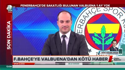 >Fenerbahçe'de Valbuena 1 ay yok