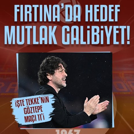 Trabzonspor’da tek hedef mutlak galibiyet! İşte Fatih Tekke’nin Göztepe maçı muhtemel 11’i