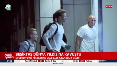 >Beşiktaş'ın transferi Dele Alli İstanbul'a geldi!