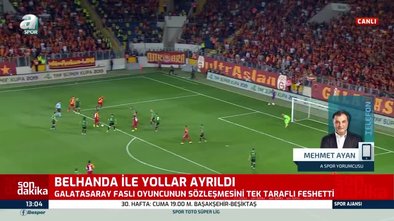 Son dakika spor haberleri: Younes Belhanda'nın ayrılığını canlı yayında yorumladı!