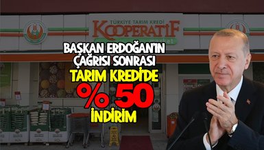 TARIM KREDİ'DE YÜZDE 50 İNDİRİM | Başkan Erdoğan'ın 'enflasyon' mesajı Tarım Kredi Marketleri'ni harekete geçirdi