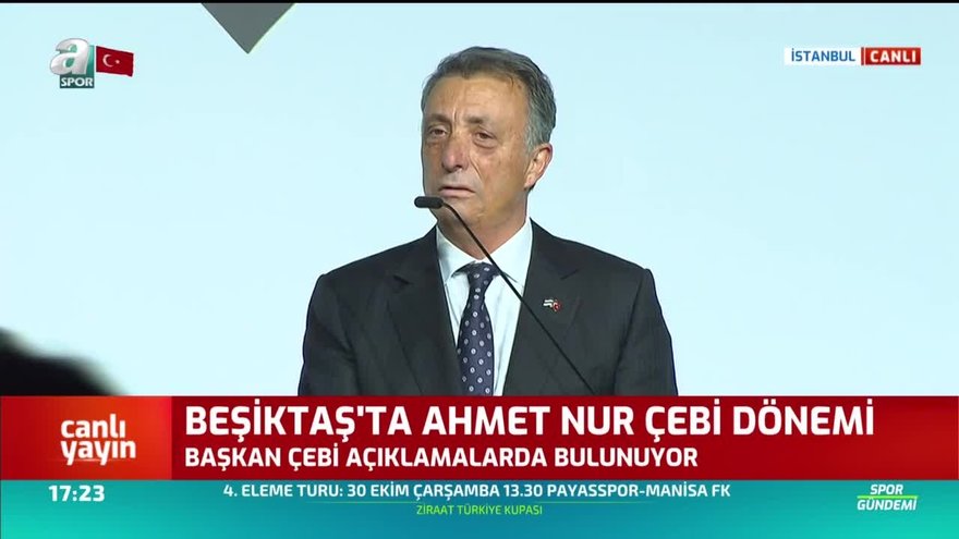 Beşiktaş'ta Ahmet Nur Çebi dönemi