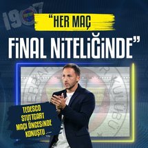 <p>Fenerbahçe, UEFA Avrupa Ligi lig aşamasının 3. haftasında sahasında Stuttgart'ı ağırlayacak. Mücadele öncesi sarı-lacivertli ekibin teknik direktörü Domenico Tedesco, dikkat çeken açıklamalara yer verdi.</p>

<p><strong>İŞTE TEDESCO'NUN AÇIKLAMALARI</strong></p>

<p>"Her maç bizler için çok önemli. Her maç final niteliğinde. Doğru mentalitede hareket ediyoruz. İstekliyiz, açız. Her maçı kazanmak için bu azmi göstermek niyetindeyiz."</p>