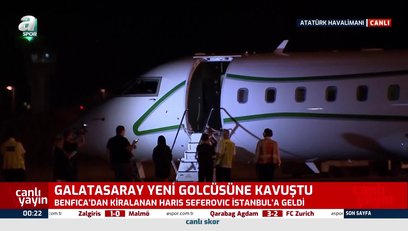 >Galatasaray'ın yeni transferi Seferovic İstanbul'da