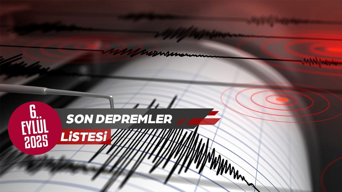DEPREM SON DAKİKA | 6 Eylül nerede deprem oldu, kaç şiddetinde? AFAD, Kandilli son depremler