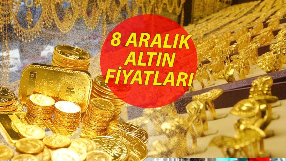 Gram altın fiyatları 8 Aralık 💰 | Çeyrek, Yarım, Tam, Külçe, Cumhuriyet Altını ne kadar? 1 Dolar kaç TL?
